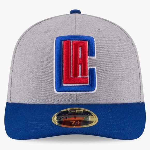 Los Angeles Clippers Low Crown Profile Fitted Hat 7‎ 3/8 - Picture 3 of 4